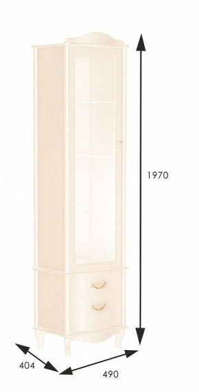 Шкаф-витрина Джульетта в Дегтярске - degtyarsk.mebel24.online | фото 2