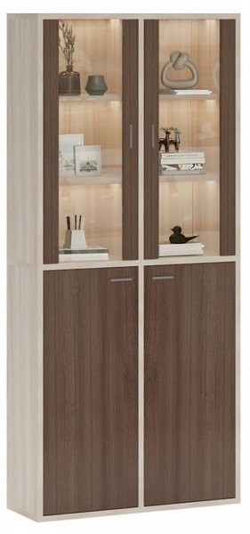 Шкаф-витрина Домино СУ(ш2в2)+2ФС+2ФГ в Дегтярске - degtyarsk.mebel24.online | фото 2