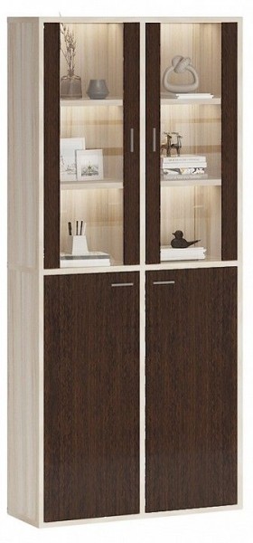 Шкаф-витрина Домино СУ(ш2в2)+2ФС+2ФГ в Дегтярске - degtyarsk.mebel24.online | фото 2