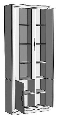 Шкаф-витрина Нобиле ШВтВ-ФСД-ФГК в Дегтярске - degtyarsk.mebel24.online | фото 2
