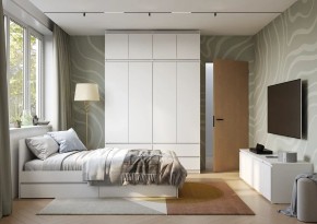 Спальня Симпл (белая) модульная в Дегтярске - degtyarsk.mebel24.online | фото 49