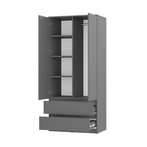 Спальня Симпл (графит) модульная в Дегтярске - degtyarsk.mebel24.online | фото 32