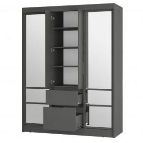 Спальня Симпл (графит) модульная в Дегтярске - degtyarsk.mebel24.online | фото 46
