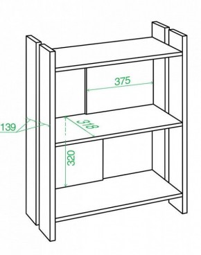 Стеллаж Домино Лайт СТЛ-ОН в Дегтярске - degtyarsk.mebel24.online | фото 2