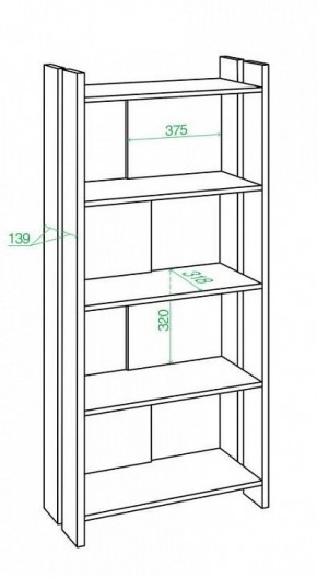 Стеллаж Домино Лайт СТЛ-ОВ в Дегтярске - degtyarsk.mebel24.online | фото 2