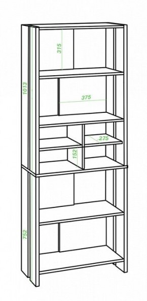 Стеллаж Домино Lite СТЛ-ОВХ в Дегтярске - degtyarsk.mebel24.online | фото 2