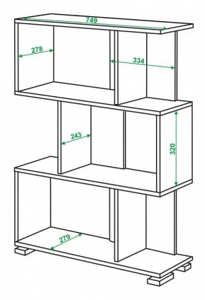 Стеллаж Домино нельсон СЛ-5-3 в Дегтярске - degtyarsk.mebel24.online | фото 2