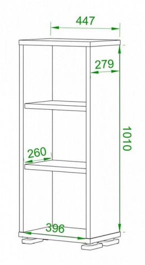 Стеллаж Домино ПУ-10-1 в Дегтярске - degtyarsk.mebel24.online | фото 2