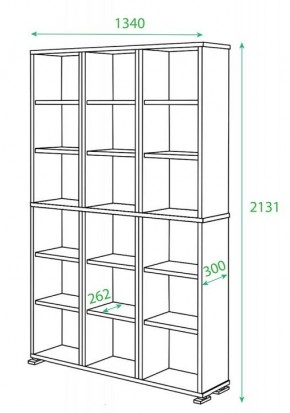 Стеллаж Домино ПУ-40-Ш в Дегтярске - degtyarsk.mebel24.online | фото 2