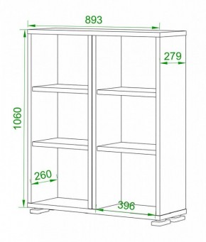Стеллаж Домино ПУ-50-1 в Дегтярске - degtyarsk.mebel24.online | фото 2