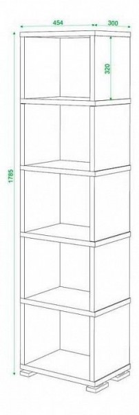 Стеллаж Домино СБ-15/5 в Дегтярске - degtyarsk.mebel24.online | фото 2