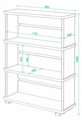 Стеллаж Домино СБ-25/3 в Дегтярске - degtyarsk.mebel24.online | фото 3