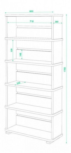 Стеллаж Домино СБ-25/5 в Дегтярске - degtyarsk.mebel24.online | фото 2