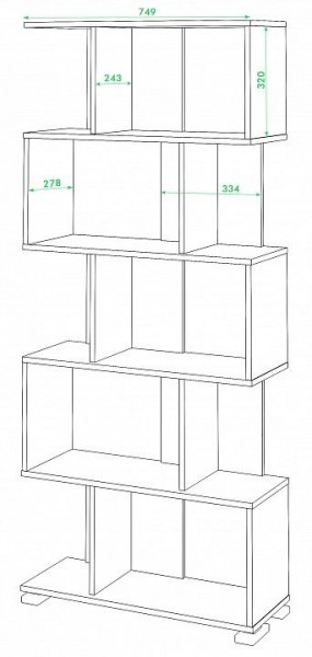 Стеллаж Домино СЛ-5 в Дегтярске - degtyarsk.mebel24.online | фото 2