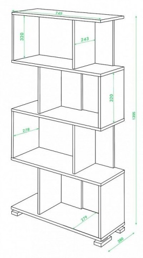 Стеллаж Домино СЛ-5-4 в Дегтярске - degtyarsk.mebel24.online | фото 2