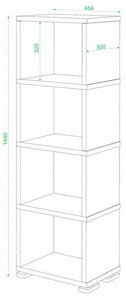 Стеллаж-колонка Домино СБ-15/4 в Дегтярске - degtyarsk.mebel24.online | фото 2