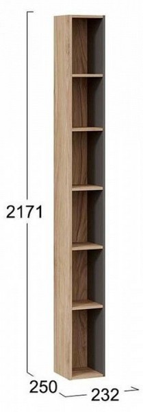 Стеллаж-колонка Порто ТД-393.07.25 в Дегтярске - degtyarsk.mebel24.online | фото 3