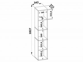 Стеллаж-колонка СТ-9 в Дегтярске - degtyarsk.mebel24.online | фото 3