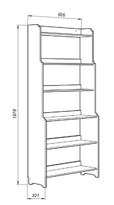 Стеллаж Вествик, массив сосны, цвет белый в Дегтярске - degtyarsk.mebel24.online | фото 4