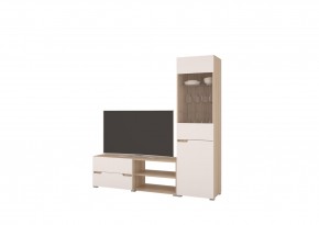 Стенка АНТАЛИЯ 1 (Сонома/Белый софт) в Дегтярске - degtyarsk.mebel24.online | фото