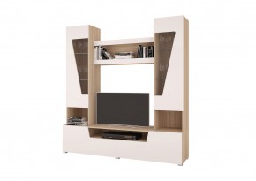 Стенка АНТАЛИЯ 2 (Сонома/Белый софт) в Дегтярске - degtyarsk.mebel24.online | фото