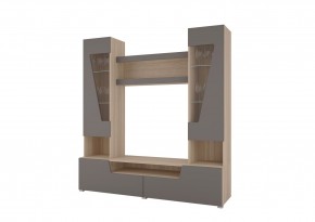 Стенка АНТАЛИЯ 2 (Сонома/Графит софт) в Дегтярске - degtyarsk.mebel24.online | фото