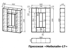 Стенка для прихожей Мебелайн-17 в Дегтярске - degtyarsk.mebel24.online | фото 3