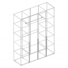 СТИЛ Шкаф 4-ств для одежды в Дегтярске - degtyarsk.mebel24.online | фото 2