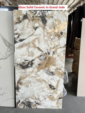 Стол ACERRA NEW 160 GLOSS GRAND JADE SOLID CERAMIC/ каркас цвета шампань, ®DISAUR в Дегтярске - degtyarsk.mebel24.online | фото 6