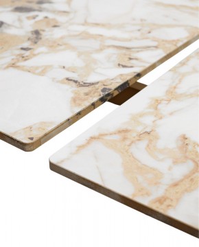 Стол ACERRA NEW 160 GLOSS GRAND JADE SOLID CERAMIC/ каркас цвета шампань, ®DISAUR в Дегтярске - degtyarsk.mebel24.online | фото 8