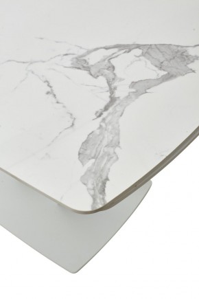 Стол ALATRI 120 GLOSS STATUARIO WHITE SOLID CERAMIC / WHITE, ®DISAUR в Дегтярске - degtyarsk.mebel24.online | фото 10
