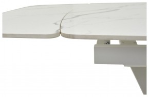 Стол ALATRI 120 GLOSS STATUARIO WHITE SOLID CERAMIC / WHITE, ®DISAUR в Дегтярске - degtyarsk.mebel24.online | фото 3