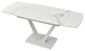 Стол ALATRI 120 GLOSS STATUARIO WHITE SOLID CERAMIC / WHITE, ®DISAUR в Дегтярске - degtyarsk.mebel24.online | фото 6
