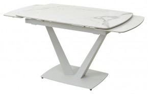 Стол ALATRI 120 GLOSS STATUARIO WHITE SOLID CERAMIC / WHITE, ®DISAUR в Дегтярске - degtyarsk.mebel24.online | фото 8