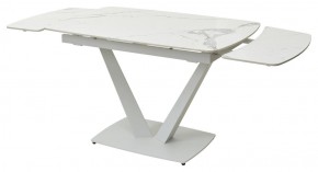 Стол ALATRI 120 GLOSS STATUARIO WHITE SOLID CERAMIC / WHITE, ®DISAUR в Дегтярске - degtyarsk.mebel24.online | фото 9