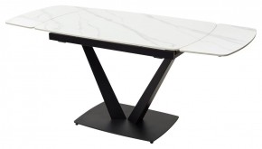 Стол ALATRI 120 MATT WHITE MARBLE SOLID CERAMIC / BLACK, ®DISAUR в Дегтярске - degtyarsk.mebel24.online | фото 10