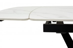 Стол ALATRI 120 MATT WHITE MARBLE SOLID CERAMIC / BLACK, ®DISAUR в Дегтярске - degtyarsk.mebel24.online | фото 5