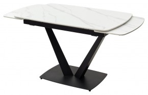 Стол ALATRI 120 MATT WHITE MARBLE SOLID CERAMIC / BLACK, ®DISAUR в Дегтярске - degtyarsk.mebel24.online | фото 8