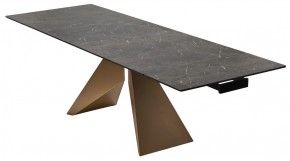 Стол ALES 180 BLACK GRAVE SOLID CERAMIC, керамика / бронзовый, ®DISAUR в Дегтярске - degtyarsk.mebel24.online | фото 7