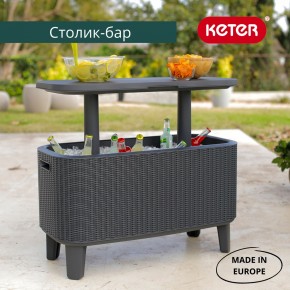 Стол Беви Бар (Bevy Bar Large Cool Bar), графит в Дегтярске - degtyarsk.mebel24.online | фото 1