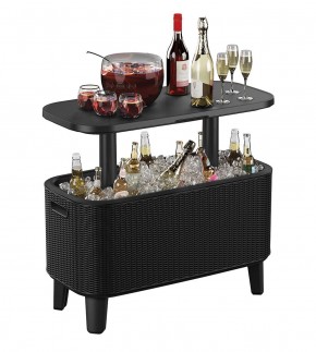 Стол Беви Бар (Bevy Bar Large Cool Bar), графит в Дегтярске - degtyarsk.mebel24.online | фото 3