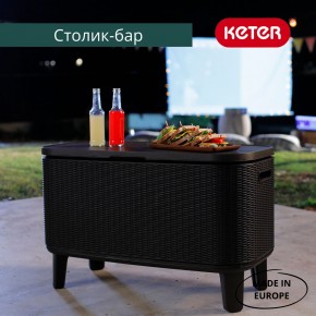 Стол Беви Бар (Bevy Bar Large Cool Bar), графит в Дегтярске - degtyarsk.mebel24.online | фото 4