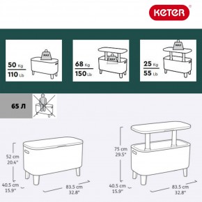Стол Беви Бар (Bevy Bar Large Cool Bar), коричневый в Дегтярске - degtyarsk.mebel24.online | фото 2