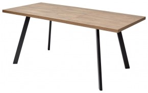 Стол BRICK M 140 Дуб Канзас/ Черный М-City в Дегтярске - degtyarsk.mebel24.online | фото 1