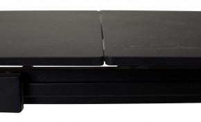Стол CORNER 120 MATT BLACK MARBLE SOLID CERAMIC / BLACK, ®DISAUR в Дегтярске - degtyarsk.mebel24.online | фото 1