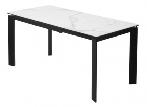 Стол CORNER 120 MATTE STATUARIO Белый мрамор матовый керамика, стекло/ черный каркас, ®DISAUR в Дегтярске - degtyarsk.mebel24.online | фото 5