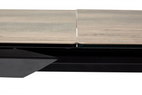 Стол CREMONA 140 KL-61 под дерево, итальянская керамика/ черный каркас, ®DISAUR в Дегтярске - degtyarsk.mebel24.online | фото 6