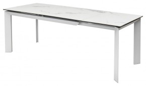 Стол CREMONA 140 MATTE STATUARIO Белый мрамор матовый, керамика/ белый каркас, ®DISAUR в Дегтярске - degtyarsk.mebel24.online | фото 4