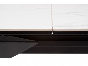 Стол CREMONA 140 MATTE STATUARIO Белый мрамор матовый, керамика/ черный каркас, ®DISAUR в Дегтярске - degtyarsk.mebel24.online | фото 4