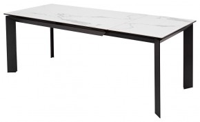Стол CREMONA 140 MATTE STATUARIO Белый мрамор матовый, керамика/ черный каркас, ®DISAUR в Дегтярске - degtyarsk.mebel24.online | фото 5